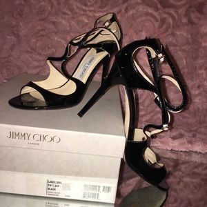 Jimmy Choo black strappy sandal